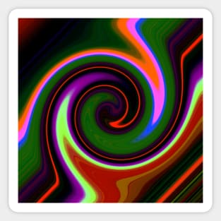 Swirl Retro Sticker